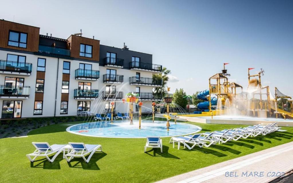 מידזיזדרויה Bel Mare Aqua Apartament Parking Gratis + Taras מראה חיצוני תמונה